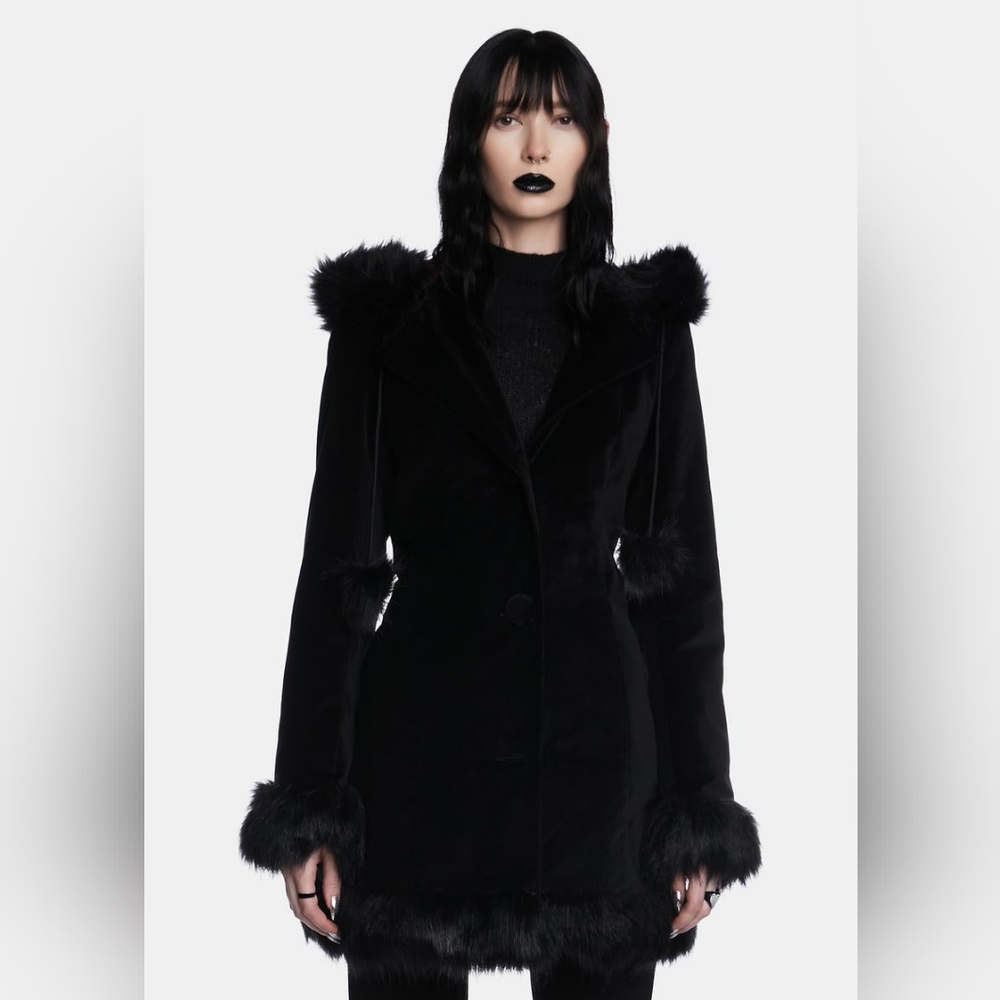 Faux suade coat